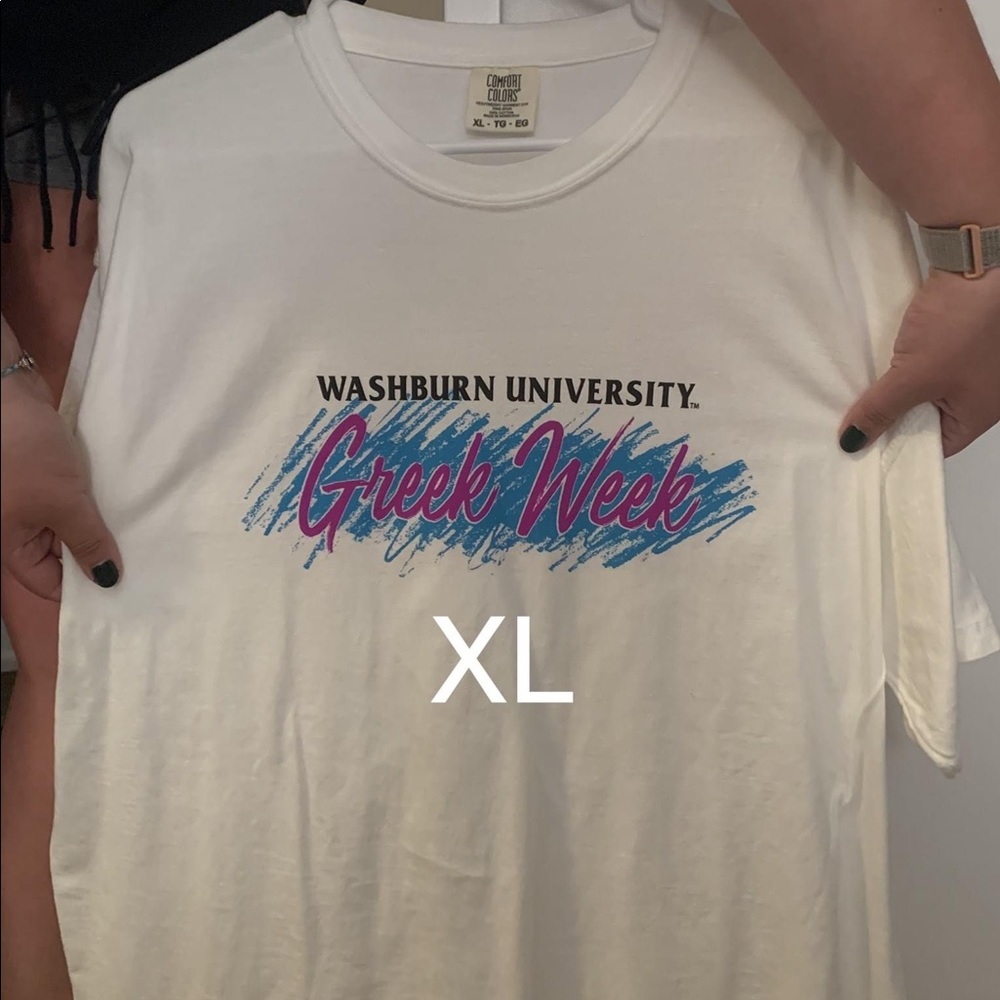 Alpha Phi Greek Week White Comfort Colors T-shirt